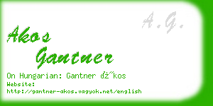 akos gantner business card